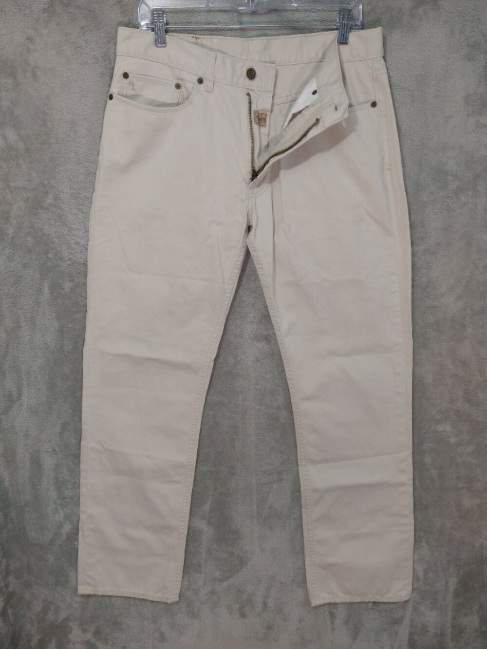 Polo Ralph Lauren Pants Mens 32x32 Beige Chino 650 Straight Fit Khaki Casual